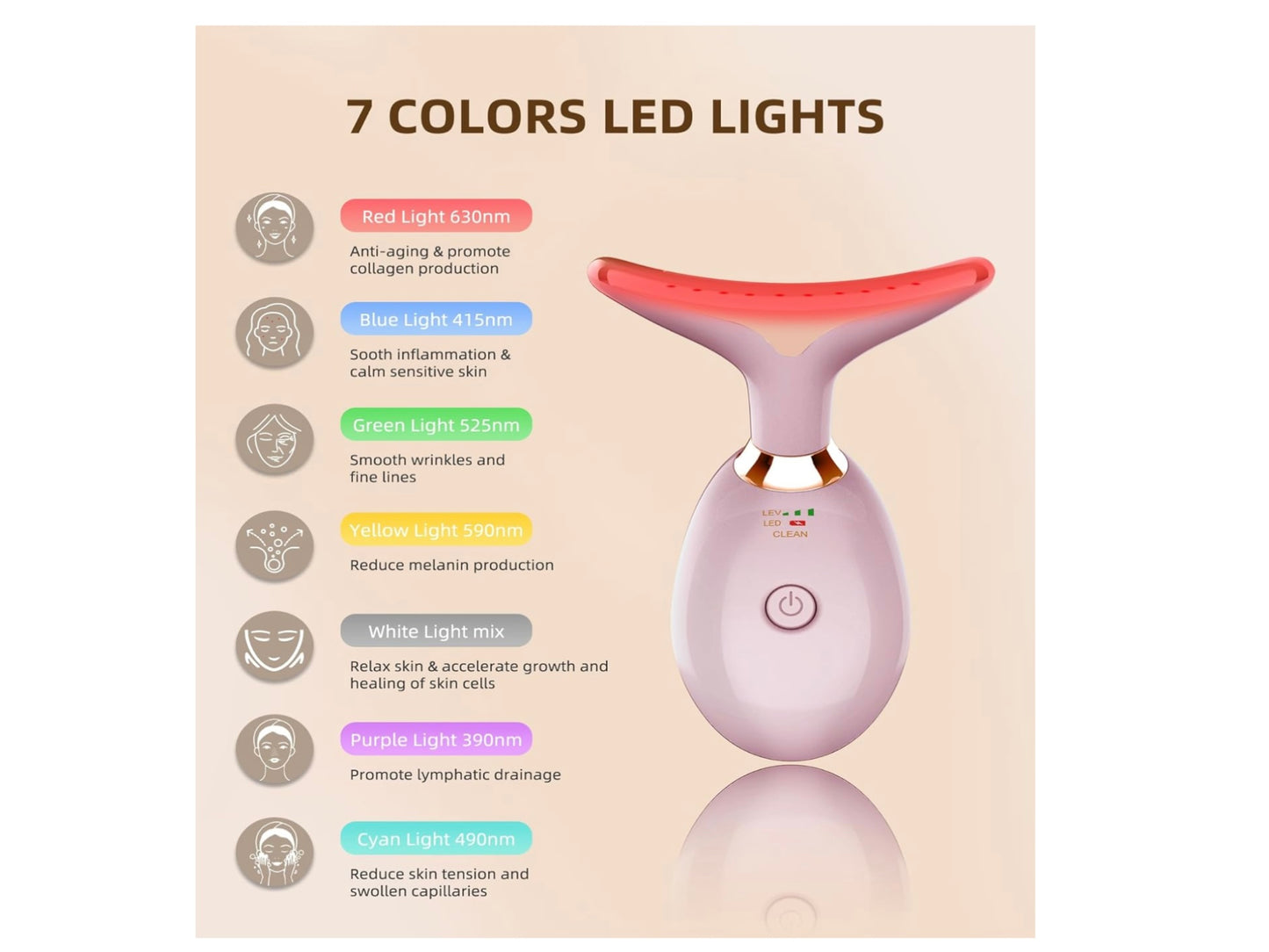 Intense Pulsed 7 Light Wrinkle Reducing Instrument with charger