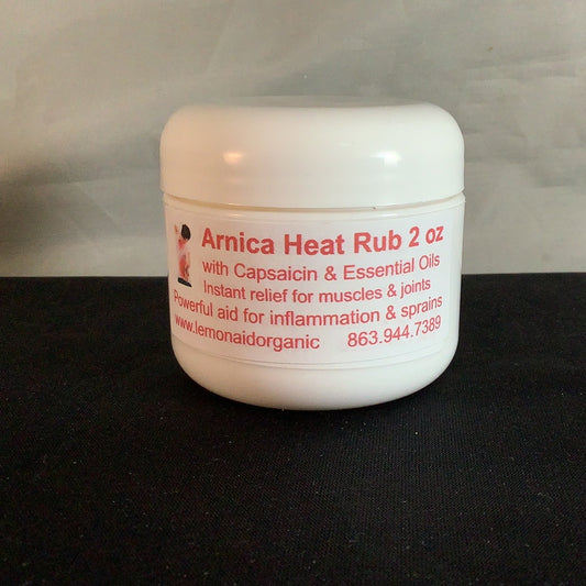 Arnica Heat Rub with Capsicum and essential oils for deep comfort 2 oz